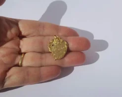 Pendentif Art Nouveau 1905 cœur rocaille