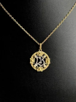 Pendentif Art Nouveau porte bonheur