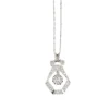 Pendentif Art-Déco Or blanc Platine Diamants