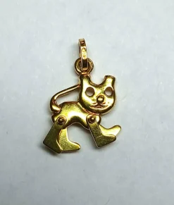Pendentif articulé chat