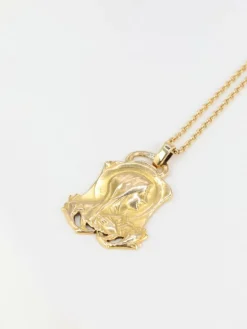 Pendentif Art-Nouveau en or jaune