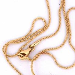 PENDENTIF avec COLLIER en OR JAUNE 18 KT - SIGNÉ ''TREA''