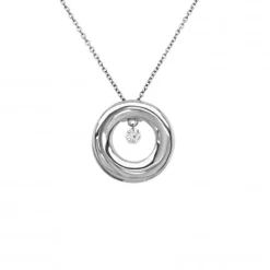 Pendentif Barro or gris diamant