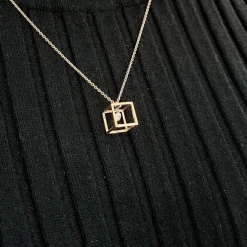 Pendentif Barro or rose diamant
