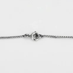 Pendentif Belle Epoque, or blanc, diamants et émeraude
