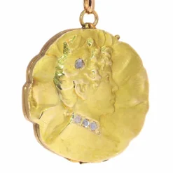 Pendentif Belle Époque diamants