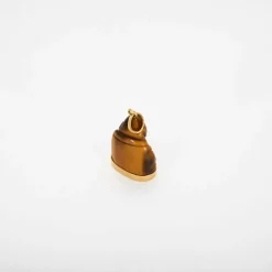Pendentif Bouddha Œil de tigre en or jaune