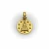 Pendentif Bouddha Orly Marcel en or jaune avec bélière en forme de fleur de diamant