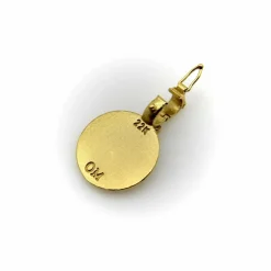 Pendentif Bouddha Orly Marcel en or jaune avec bélière en forme de fleur de diamant
