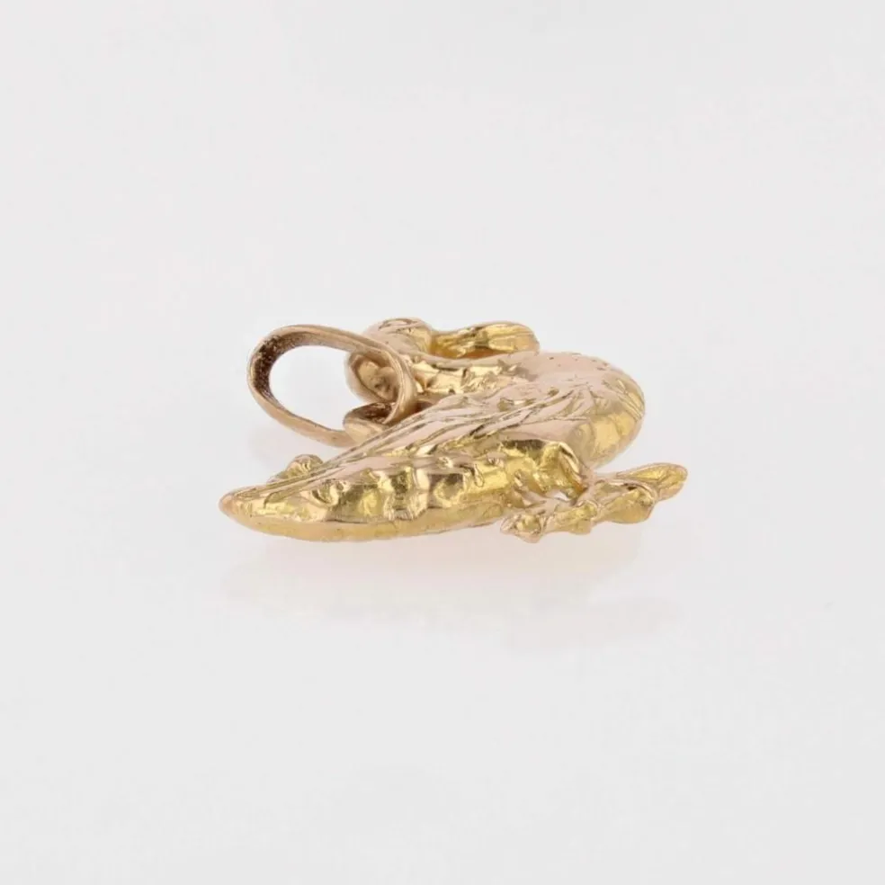 Pendentif breloque or jaune canard