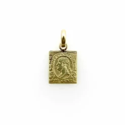 Pendentif breloque timbre de 2 cents de Washington or jaune