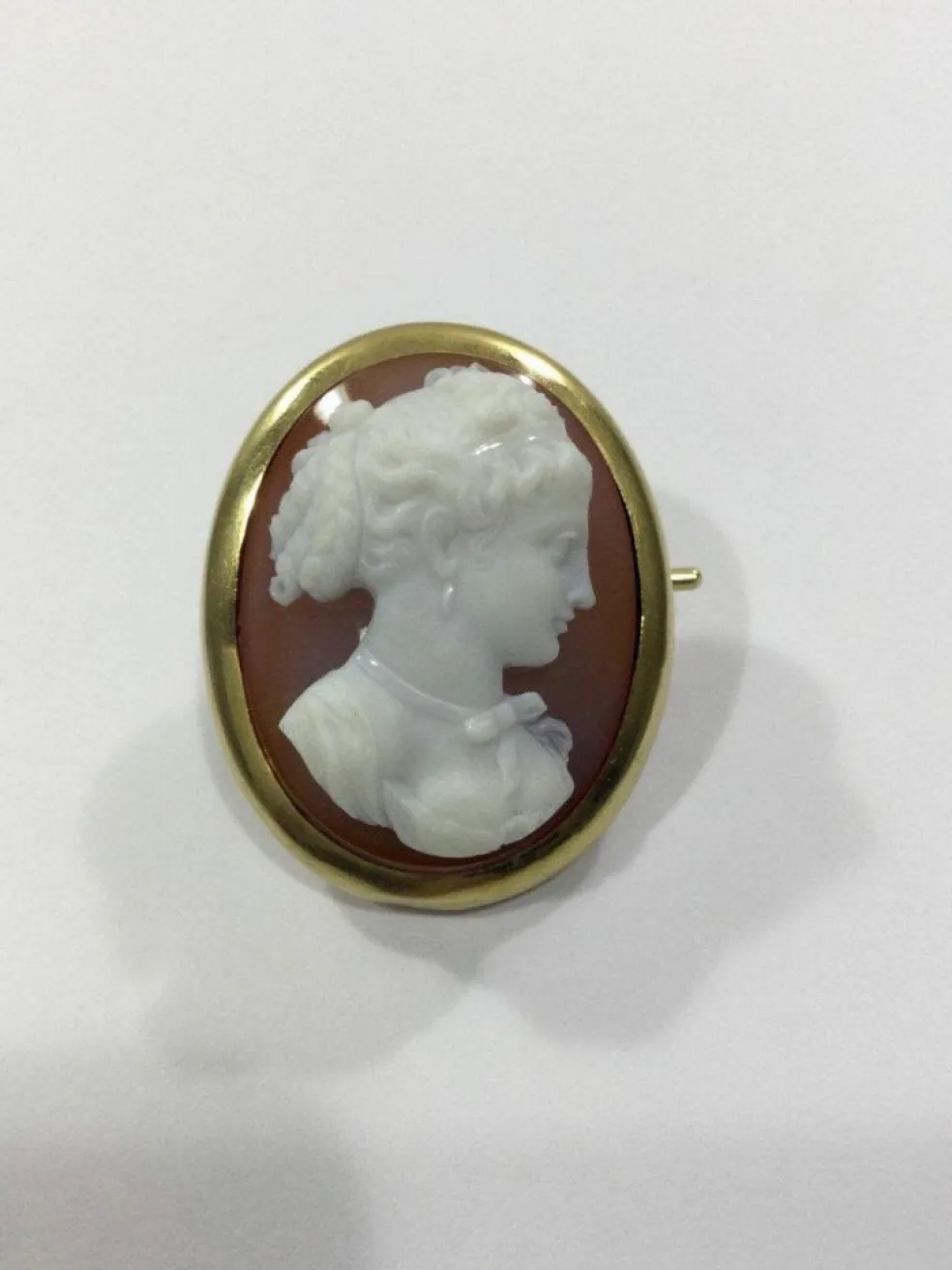 Pendentif Broche Camée Agate