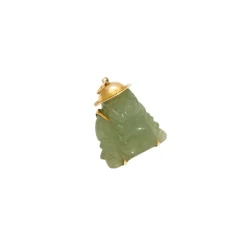 Pendentif Buddha, Jade, Or jaune