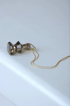 Pendentif cachet quartz fumé