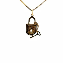Pendentif Cadenas Or Jaune 18k
