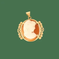 Pendentif Camée or jaune