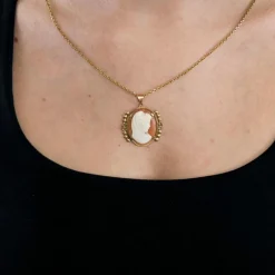 Pendentif Camée or jaune