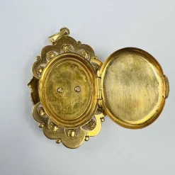 Pendentif Cassolette Or Perle de Culture