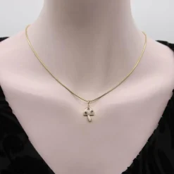 Pendentif Champignon Magique en or jaune, quartz crème et améthyste