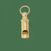 Pendentif charms sifflet vintage or jaune