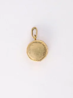 Pendentif charms tambour vintage or jaune