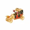 Pendentif charms vintage voiture ancienne or jaune rubis email