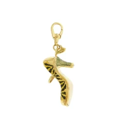 Pendentif chaussure à talon Or jaune Email