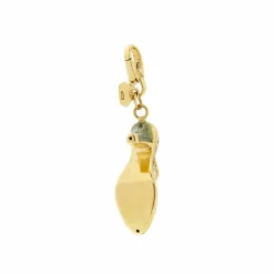 Pendentif chaussure à talon Or jaune Email