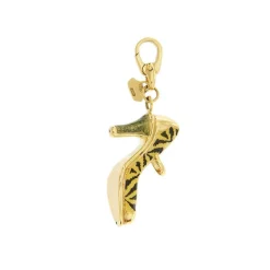 Pendentif chaussure à talon Or jaune Email