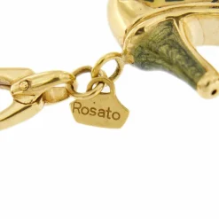 Pendentif chaussure à talon Or jaune Email