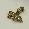 Pendentif chien or jaune