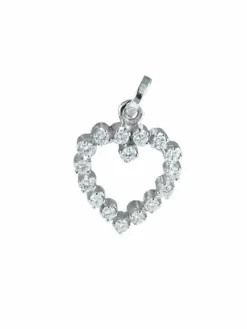 Pendentif Coeur Diamants