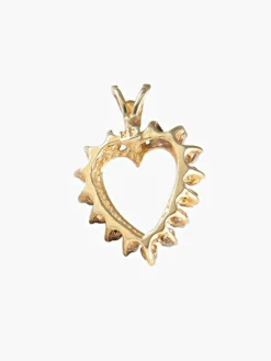 Pendentif Coeur Diamants