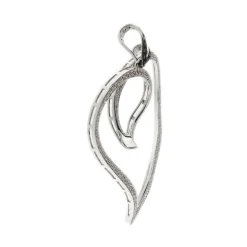 Pendentif coeur diamants