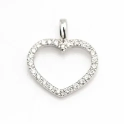 Pendentif coeur en diamant