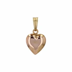 Pendentif coeur en or rose