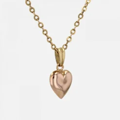 Pendentif coeur en or rose
