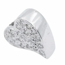 Pendentif Coeur Or blanc Diamant