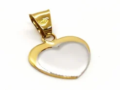 Pendentif Coeur Or jaune, Or blanc