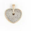 Pendentif Coeur Or jaune Diamant