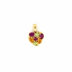 Pendentif Coeur Or Jaune 18k
