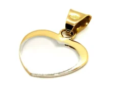 Pendentif Coeur Or jaune, Or blanc