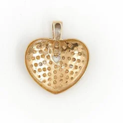 Pendentif Coeur Or jaune Diamant