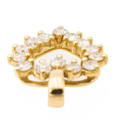 Pendentif Coeur Or jaune Diamant