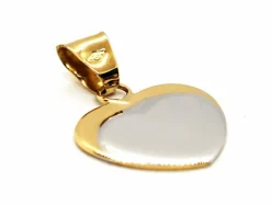 Pendentif Coeur Or jaune, Or blanc
