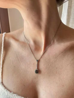 Pendentif collier Saphir Diamant