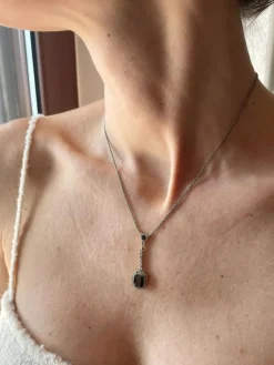Pendentif collier Saphir Diamant