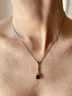 Pendentif collier Saphir Diamant