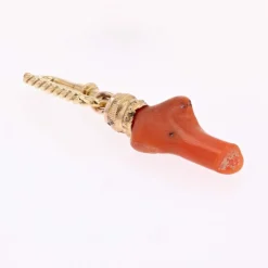 Pendentif corail or jaune