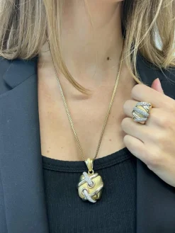 Pendentif Croisé Or Oxydes